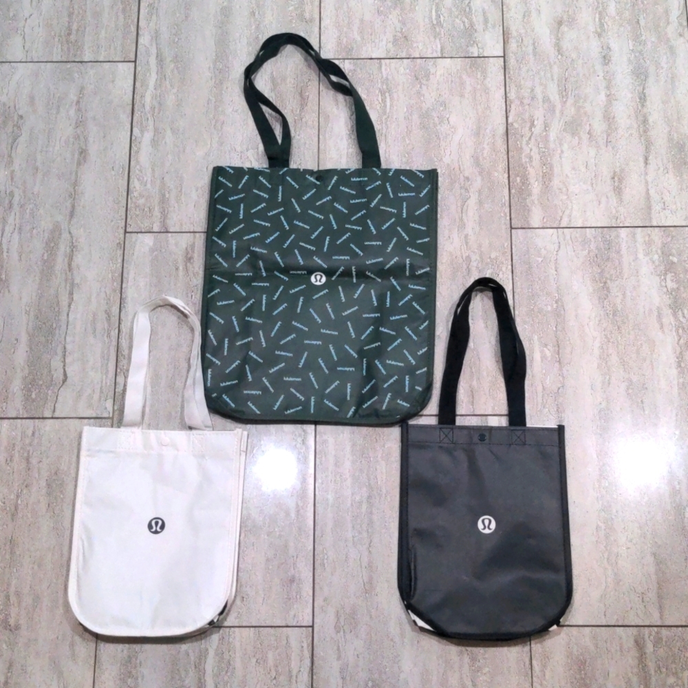 Lululemon shopping bags. 3 bags